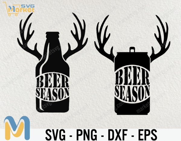 Beer Season SVG File, Beer SVG File, Deer Season SVG File, Deer Svg File, Svg Files for Cricut