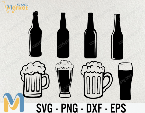 Beer Mug svg, Beer svg, Beer glass svg, Drink svg, Beer Mug Bundle SVG, Beer Bundle Svg