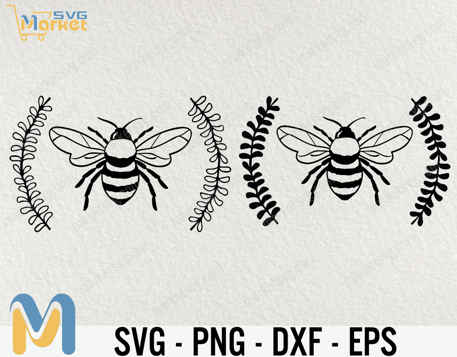 Silhouette Bee Clipart Bee Cut File Sublimation Png-  Instant Digital Download Bee SVG File For Cricut Bee SVG
