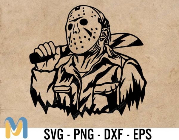 Jason Voorhees SVG, Friday the 13th svg, Horror Halloween svg file