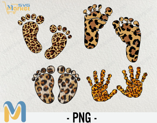 Leopard Print Baby Feet Sublimation, Baby Feet PNG, Little Baby Feet PNG, Baby Feet, Baby Girl PNG, Baby Boy PNG, Baby Feet Clipart