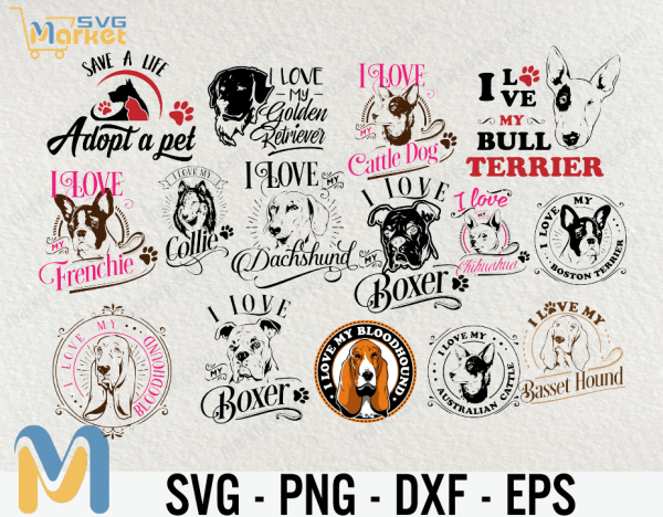 Dogs Bundle, Dogs svg bundle, Dog SVg, SVG, Cricut, Dog, Dog Quotes SVG, Dog Sayings SVG, Dog Silhouette, Cricut file, Cut file, Printable file