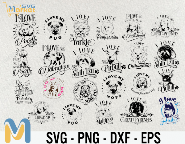 Dogs Bundle, Dogs svg bundle, Dog SVg, SVG, Cricut, Dog, Dog Quotes SVG, Dog Sayings SVG, Dog Silhouette, Cricut file, Cut file, Printable file