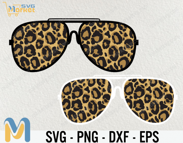 Aviator Sunglasses Leopard Print PNG,  Cheetah Print Mom Life PNG, PNG Sublimation, Animal Print