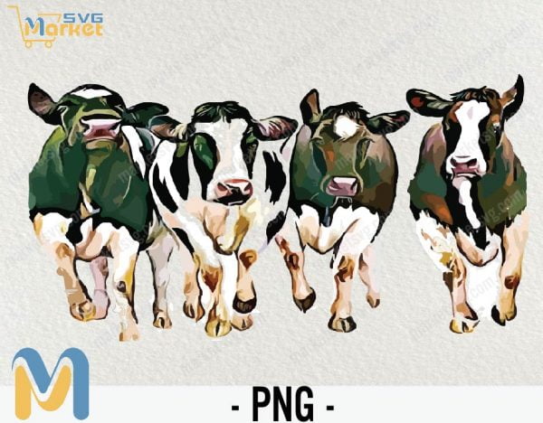 Cows PNG, Sublimation Graphics, Clipart, Cows Sublimation, Sublimation PNG