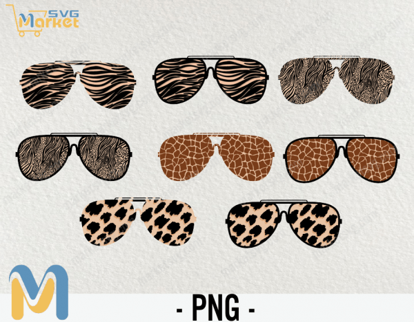 Sunglasses leopard print PNG, Cheetah print , Animal print PNG, Leopard print , Summer PNG, Cheetah print clipart, Sunglasses design