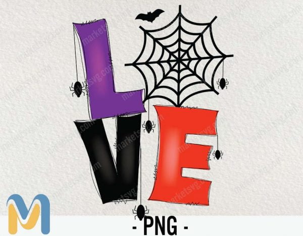Love PNG, Halloween PNG , Halloween Sublimation Designs Downloads , Love Halloween PNG , Sublimation PNG , Digital Downloads, Digital Designs