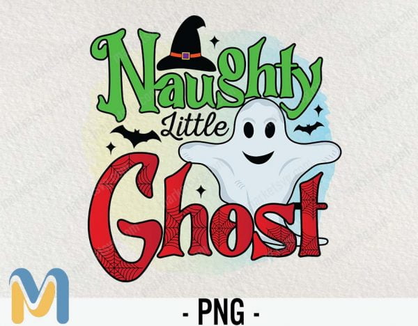 Naughty Little Ghost,Hocus Pocus PNG, Halloween PNG, Women's Halloween Costume, Family Shirts, Halloween Party Shirt