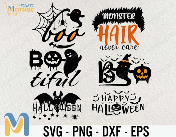 Halloween SVG Bundle, Halloween svg, Ghost svg, Hocus Pocus svg, Pumpkin svg, Boo svg, Trick or Treat svg, Witch svg, Cricut, Silhouette