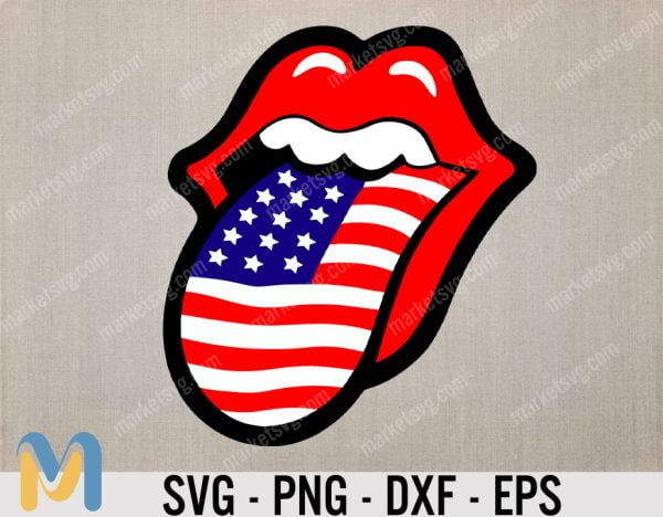 Lips American Flag Svg, USA Lips SVG, Lips American Flag Svg, 4th Of July Svg, Usa Kiss Svg, America Lips Svg, Patriotic Day Svg, Patriotic Lips Cut File