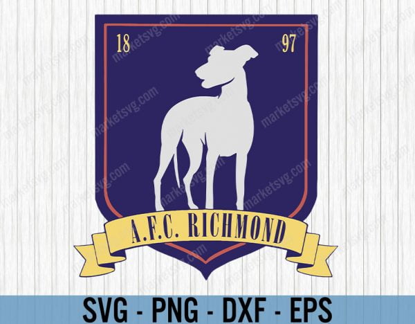 AFC Richmond Logo SVG, Ted Lasso SVG, Digital vector cut file, Richmond vinyl cut svg, eps, Cricut, Silhouette, Free