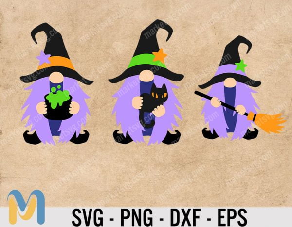 Halloween Witch Gnomes Clipart, Halloween svg, Halloween Gnomes SVG, Halloween Gnome SVG, Gnome Pumpkin, Halloween Shirt Pumpkin, Halloween Design, Halloween svg