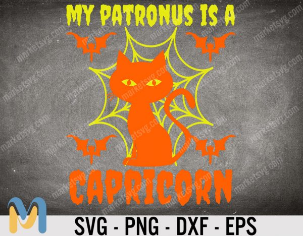 My patronus is a Capricorn SVG, Halloween SVG, Happy Halloween, SVG, Cricut