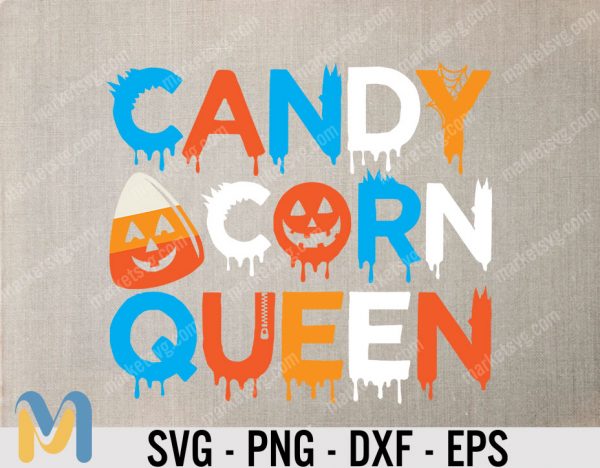 Candy corn queen svg, Candy corn cutie svg, Halloween svg, Trick or treat svg, Kids svg, Girls svg, Cute svg, Halloween svg designs, Cricut