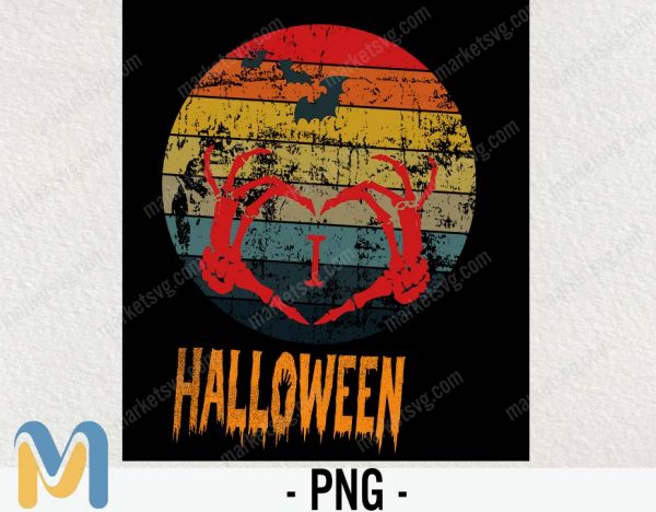 I Love Halloween PNG, Heart Shirt Halloween, Halloween Party PNG, Halloween PNG, Halloween Costume Funny Halloween