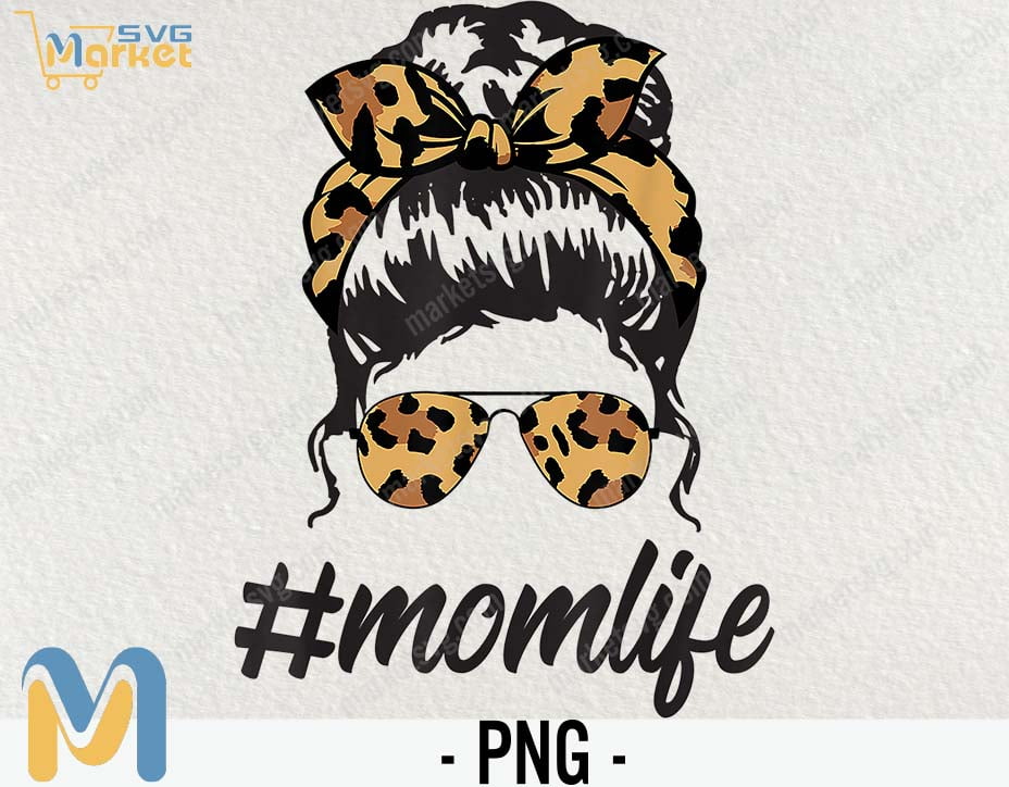 Funny Mother's Day Gift for Mom Mom Life Shirt Leopard Cheetah Print Funny Mom Tshirt for Women Mom Life Kid Life