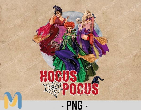 Halloween Sublimation, Hocus Pocus Halloween PNG, Sanderson Sisters Hocus Pocus Characters sublimation, fall PNG, clipart