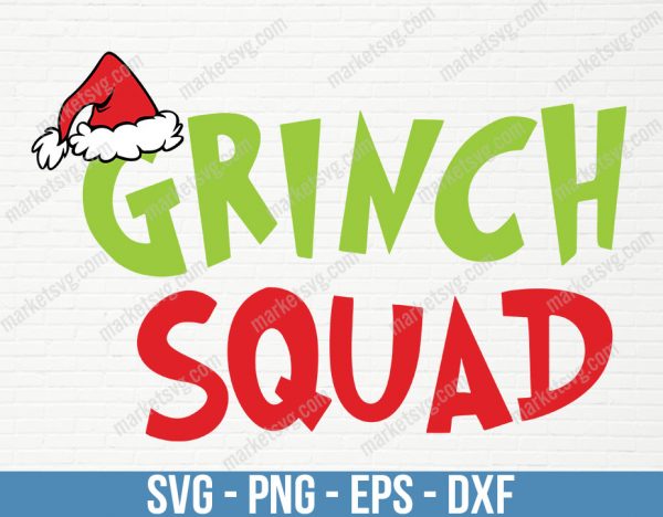Grinch Squad svg ,Grinch face svg ,Merry Christmas Grinch svg, Christmas Grinch svg, Grinch Christmas Svg, C196