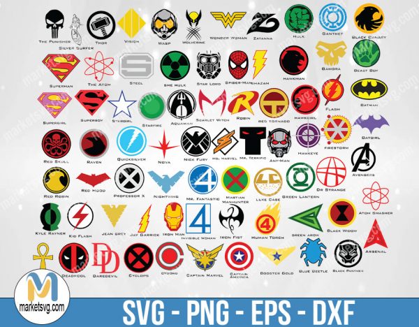 Marvel Avengers SVG, Mega bundle svg, Bundle svg, Avengers Bundle SVG
