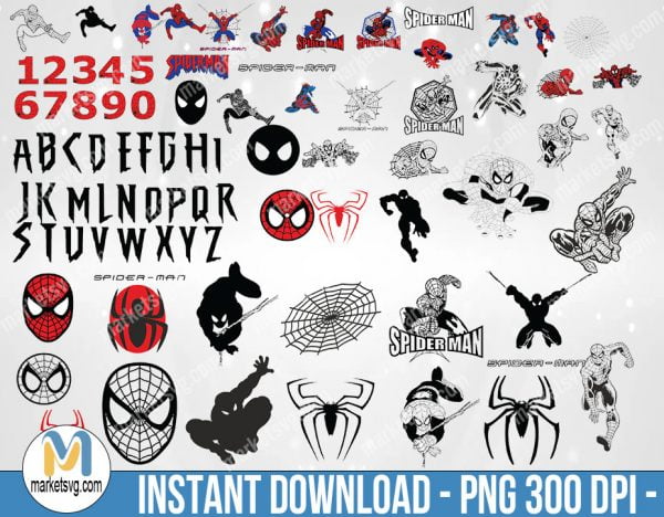Spiderman svg bundle, Spider man svg, Avengers svg, Superhero svg, Spiderman Logo, Spiderman cricut, Spiderman cut file