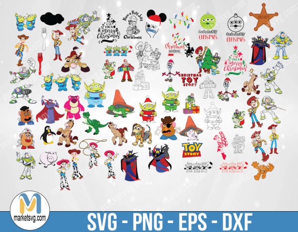 Toy Story svg bundle, Toy Story svg, Toy Story clipart, Woody svg, Forky svg, Toy Story cut file, Toy Story Characters