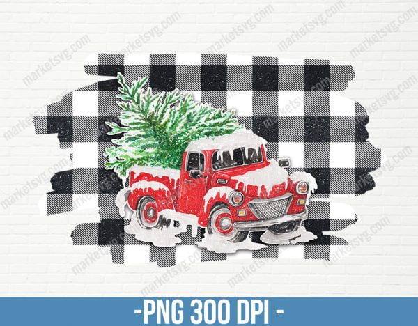 Merry Christmas Truck Sublimation, Christmas Truck PNG, Christmas Png, Christmas Tree png, Merry Christmas, Vintage Truck, CP102