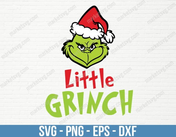 Little Grinch svg, Christmas SVG, Merry Christmas SVG, Christmas Grinch Svg, Grinch svg, Christmas Cut Files, Silhouette Cut File, C258