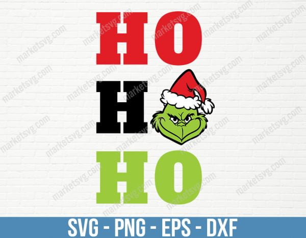 Ho Ho Ho Svg, Santa Svg Round, Christmas Svg, Christmas Round, Sign Svg, Grinch svg, Christmas Grinch svg, C325