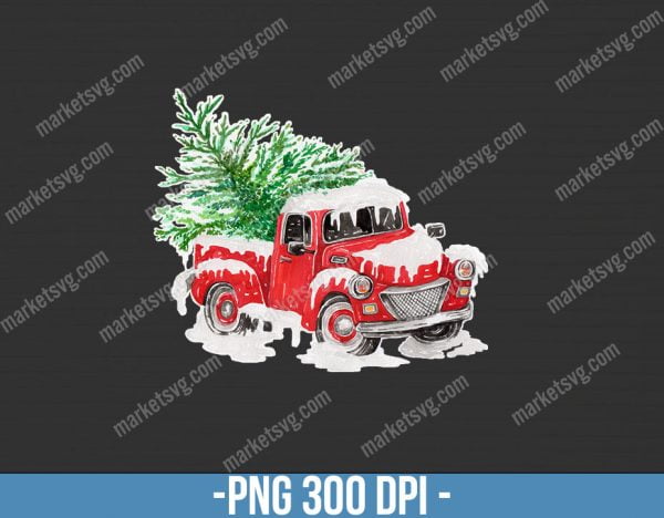 Merry Christmas Truck Sublimation, Christmas Truck PNG, Christmas Png, Christmas Tree png, Merry Christmas, Vintage Truck, CP103