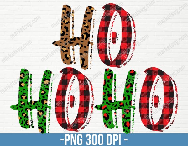 Merry Christmas Ho Ho Ho, Leopard Christmas, Christmas Tree Png, Gemstone Turquoise, Merry Christmas, Sublimation Design, CP34