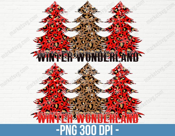 Christmas Tree PNG, Christmas Trees Sublimation, Sublimation Christmas, Leopard, Christmas PNG, Leopard Png, CP38