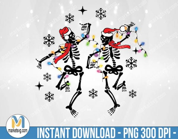 Skeleton Christmas Sublimation Png, Sublimation Png, Sublimation, PNG File, PNG, CP401