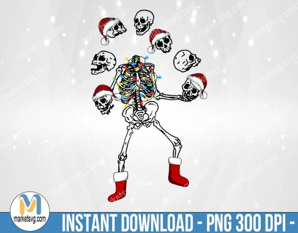Dancing Skeletons Christmas Png, Sublimation Png, Sublimation, PNG File, PNG, CP407