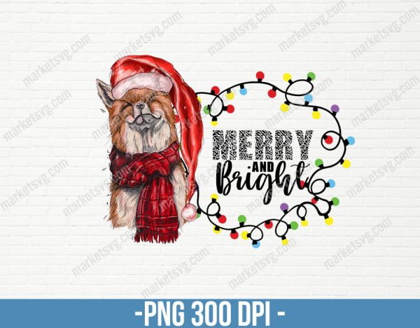 Merry and Bright Png, Merry Christmas Sublimation Png, Christmas Sublimation, Merry and Bright Sublimation, Christmas Png, CP47