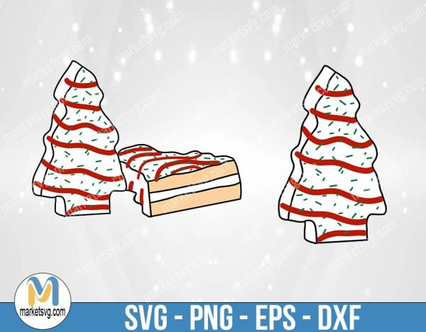 Christmas Tree Cakes, Sublimation Png, Sublimation, PNG File, PNG, CP471