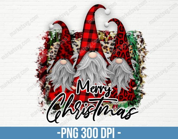 Gnome PNG, Christmas Sublimation, Ready to print, Merry Christmas Santa Gnomes PNG, Scandinavian Gnomes, Gnomes PNG, CP85
