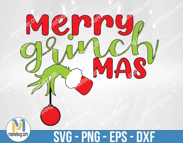 Merry Grinchmas svg, Grinch Svg , Merry Christmas Svg, Grinch Fingers Christmas SVG, Grinch Shirt Design,SVG files for cricut,Download, FC22