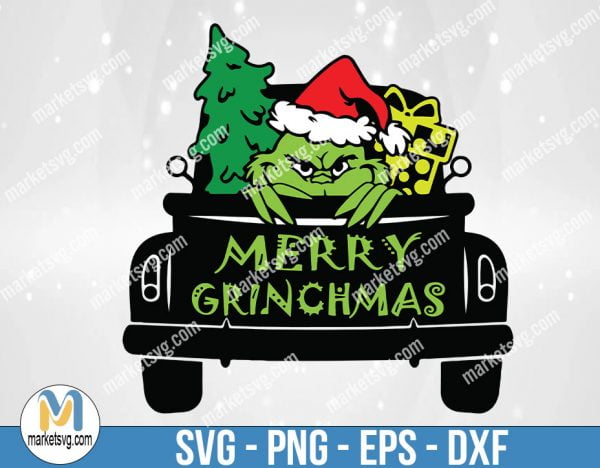 Grinch Svg, Christmas Truck Svg, Merry Christmas Svg, tree svg, Grinch Fingers Christmas SVG, Grinch Shirt Design, SVG files for cricut, FC23