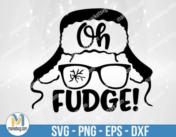 Christmas SVG, Oh Fudge Svg, Merry Christmas SVG, Fudge Svg, Christmas Clip Art, Christmas Cut Files, Cricut, Silhouette Cut File, FC26