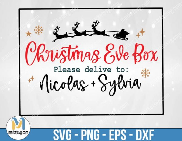 Christmas eve box svg, Christmas eve crate svg, Christmas svg, Christmas box svg, christmas box diy, kids christmas svg, christmas png, FC49