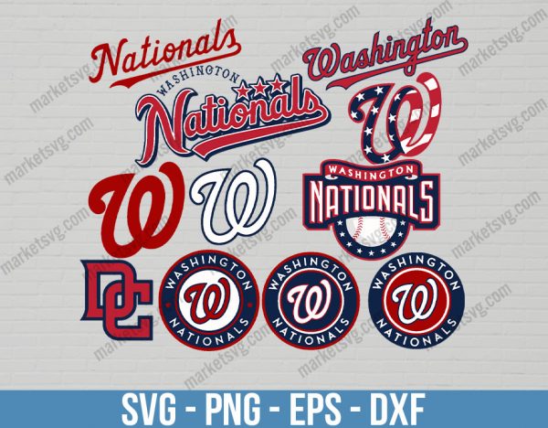 Washington Nationals Logo, Bundle svg, Washington Nationals Logo svg, MLB svg, MLB Team svg, Sports svg, Cricut, MLB38