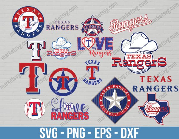 Texas Rangers Logo, Bundle svg, Texas Rangers Logo svg, Logo svg, MLB svg, MLB Team svg, Sports svg, Cricut, MLB39