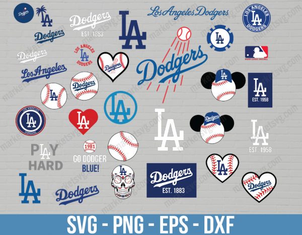 Los Angeles Dodgers Logo, Los Angeles Dodgers Logo svg, Logo svg, MLB svg, MLB Team svg, Sports svg, Cricut, MLB51