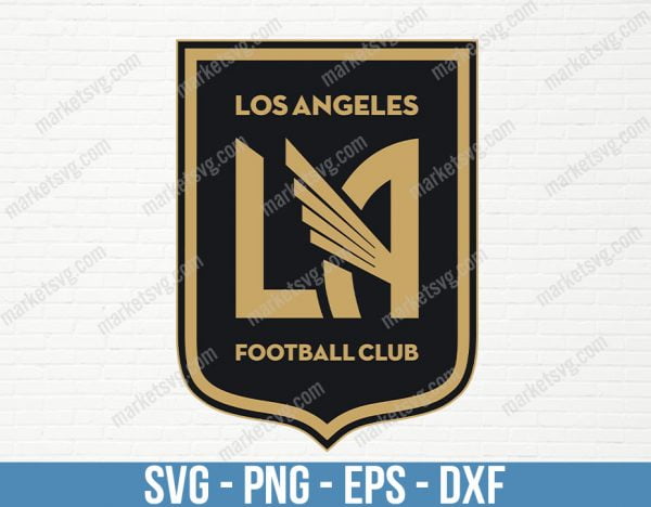 Los Angeles FC Logo, Los Angeles FC Logo svg, Logo svg, MLS svg, MLS Team svg, Sports svg, Cricut, MLS20