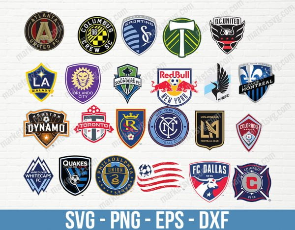 MLS Logo Bundle svg, Bundle svg, Logo svg, MLS svg, MLS Team svg, Sports svg, Cricut, MLS24