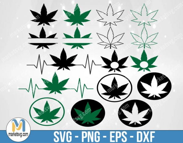 Marijuana Leaf Svg, Weed Leaf, Monogram, Bundle, Bundle svg, Bundle Clipart, Design Bundle, Bundle File, B80