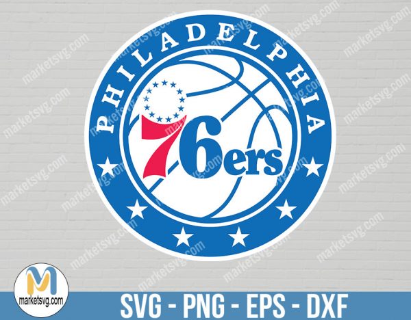 Philadelphia 76ers Logo, Philadelphia 76ers Logo SVG, Logo svg, NBA svg, NBA Team svg, Sports svg, Cricut, NBA10