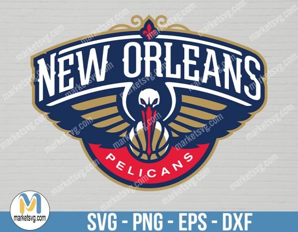 New Orleans Pelicans Logo, New Orleans Pelicans Logo SVG, Logo svg, NBA svg, NBA Team svg, Sports svg, Cricut, NBA14