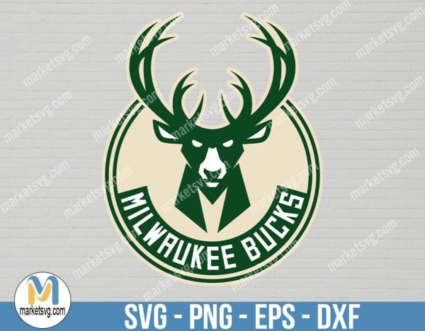 Milwaukee Bucks Logo, Milwaukee Bucks Logo SVG, Logo svg, NBA svg, NBA Team svg, Sports svg, Cricut, NBA16