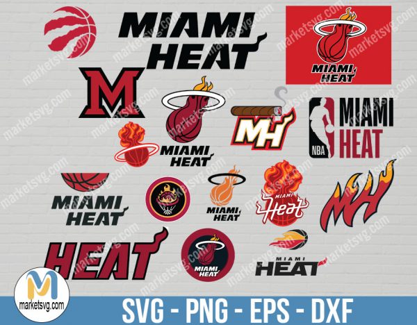 Miami Heat Logo, Miami Heat Logo SVG, Logo svg, Bundle svg, NBA svg, NBA Team svg, Sports svg, Cricut, NBA48